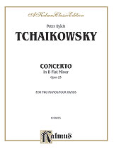 Concerto No. 1 in Bb Minor, Op. 23 piano sheet music cover